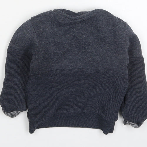 Primark Boys Blue  Cotton Basic T-Shirt Size 18-24 Months Crew Neck Pullover - Happy Little One