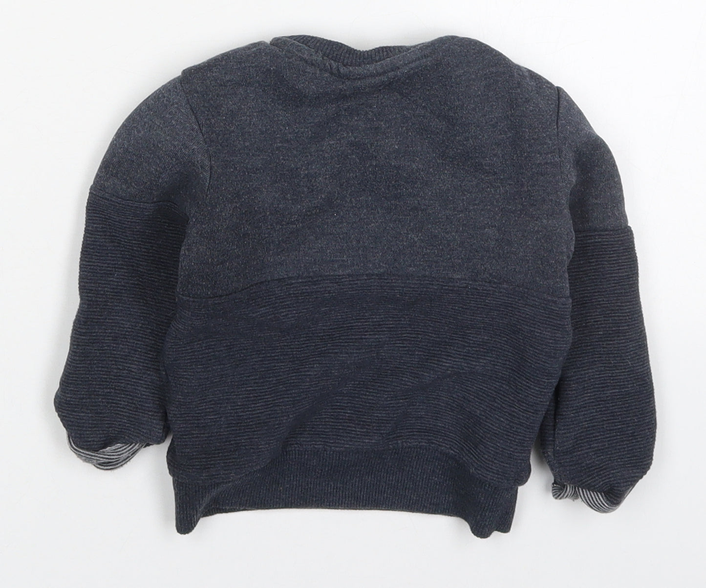 Primark Boys Blue  Cotton Basic T-Shirt Size 18-24 Months Crew Neck Pullover - Happy Little One