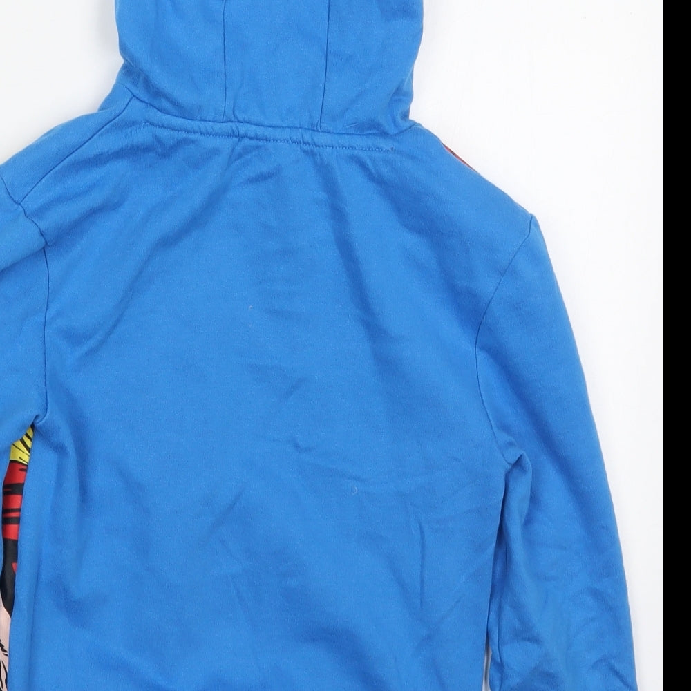 George Boys Blue  Cotton Pullover Hoodie Size 6-7 Years  Pullover - Marvel