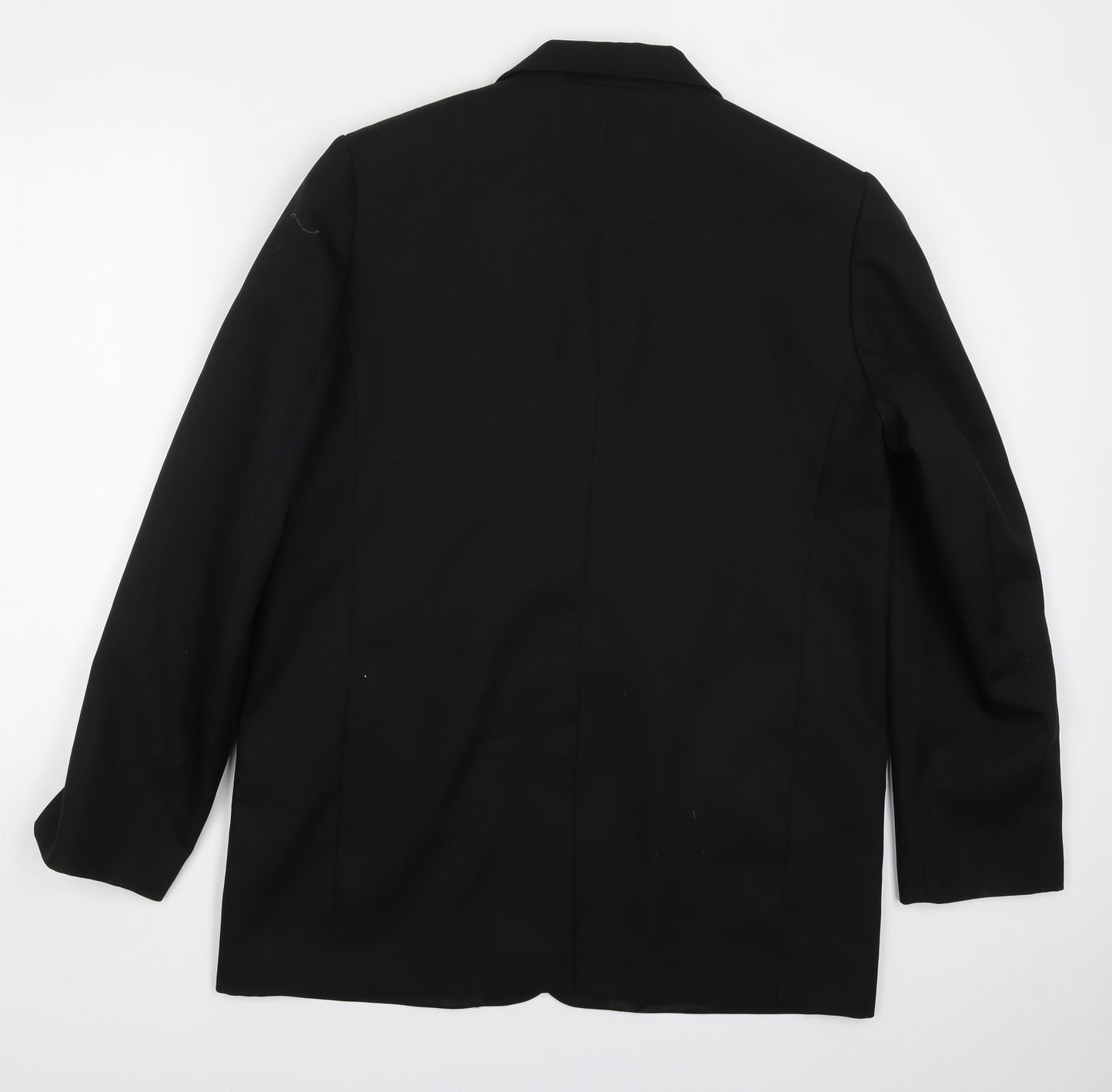 George Mens Black  Polyester Jacket Suit Jacket Size 42