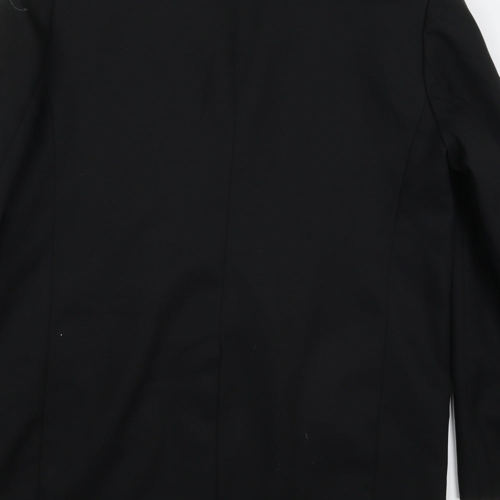 George Mens Black  Polyester Jacket Suit Jacket Size 42