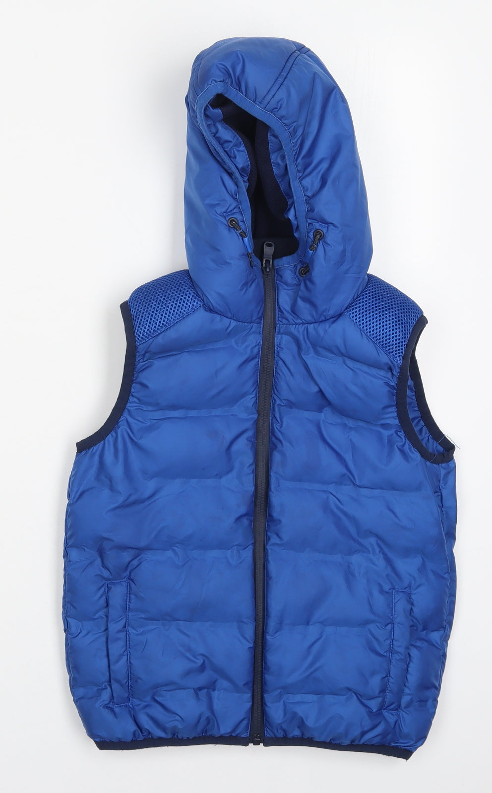 NEXT Boys Blue   Gilet Coat Size 7 Years  Zip