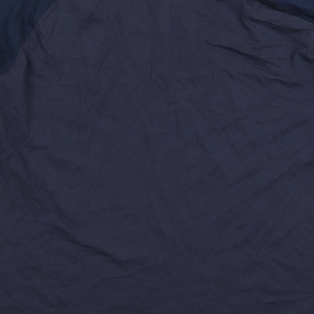 George Mens Blue Solid Cotton  Pyjama Top Size XS  Pullover - XBox
