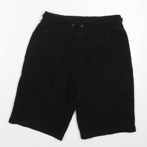 TU Boys Black  Cotton Sweat Shorts Size 12 Years  Regular