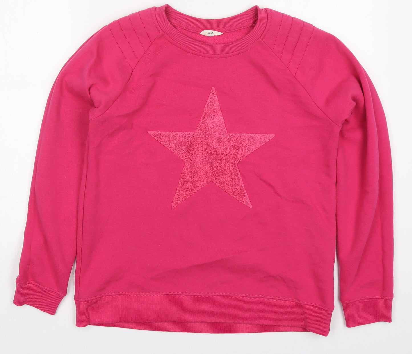 Hush Womens Pink  Cotton Pullover Sweatshirt Size S  Pullover - Star