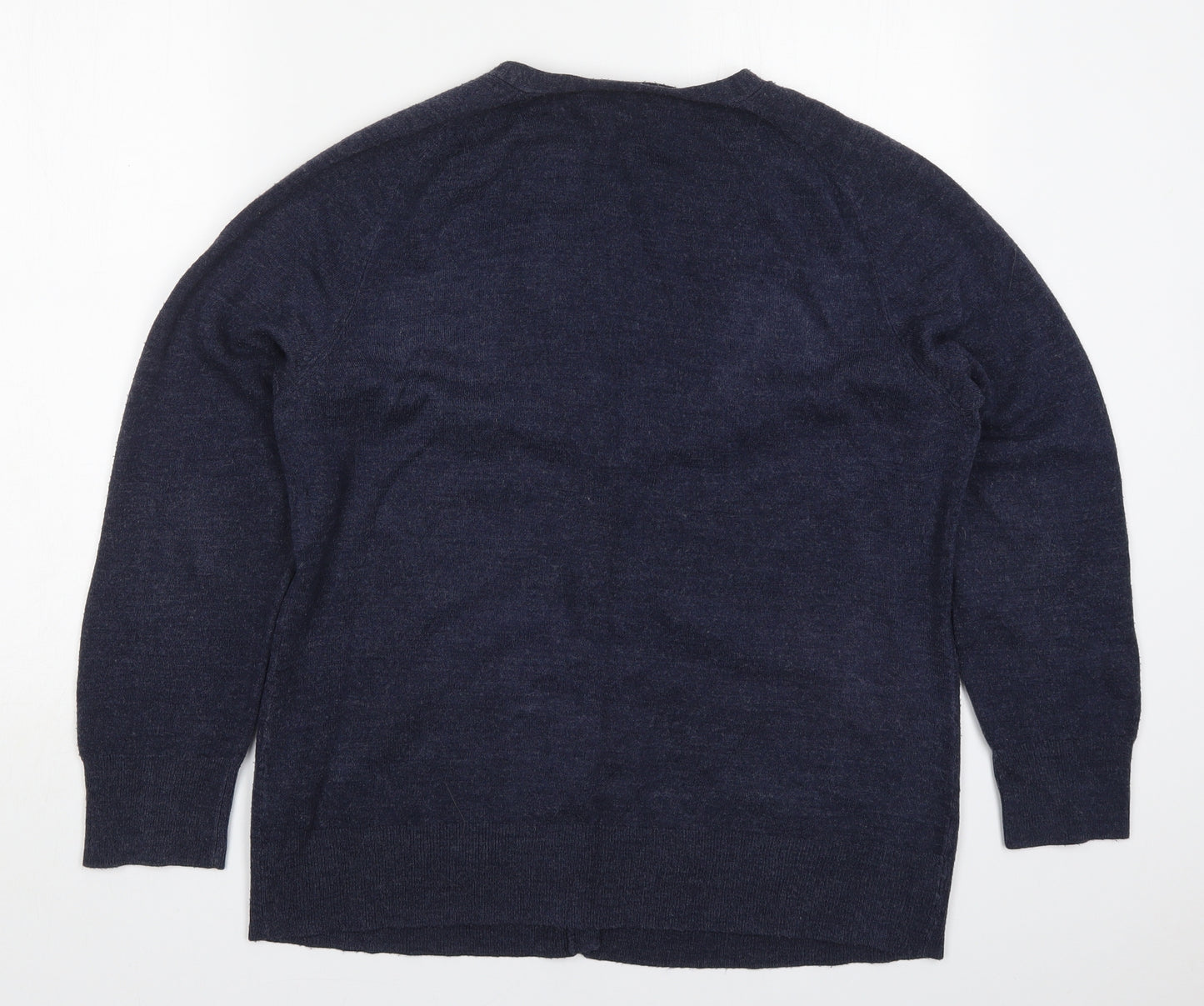 Atmosphere Womens Blue V-Neck  Acrylic Cardigan Jumper Size 20