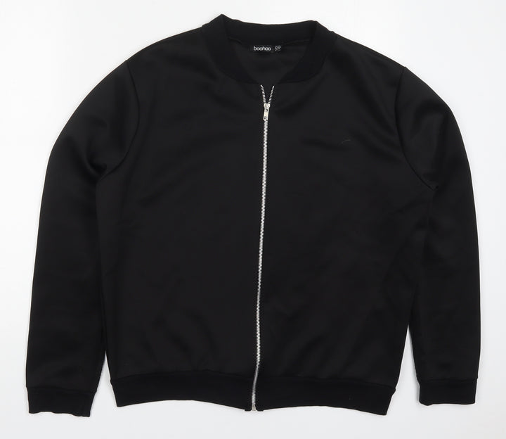Boohoo Womens Black   Jacket  Size 14  Zip