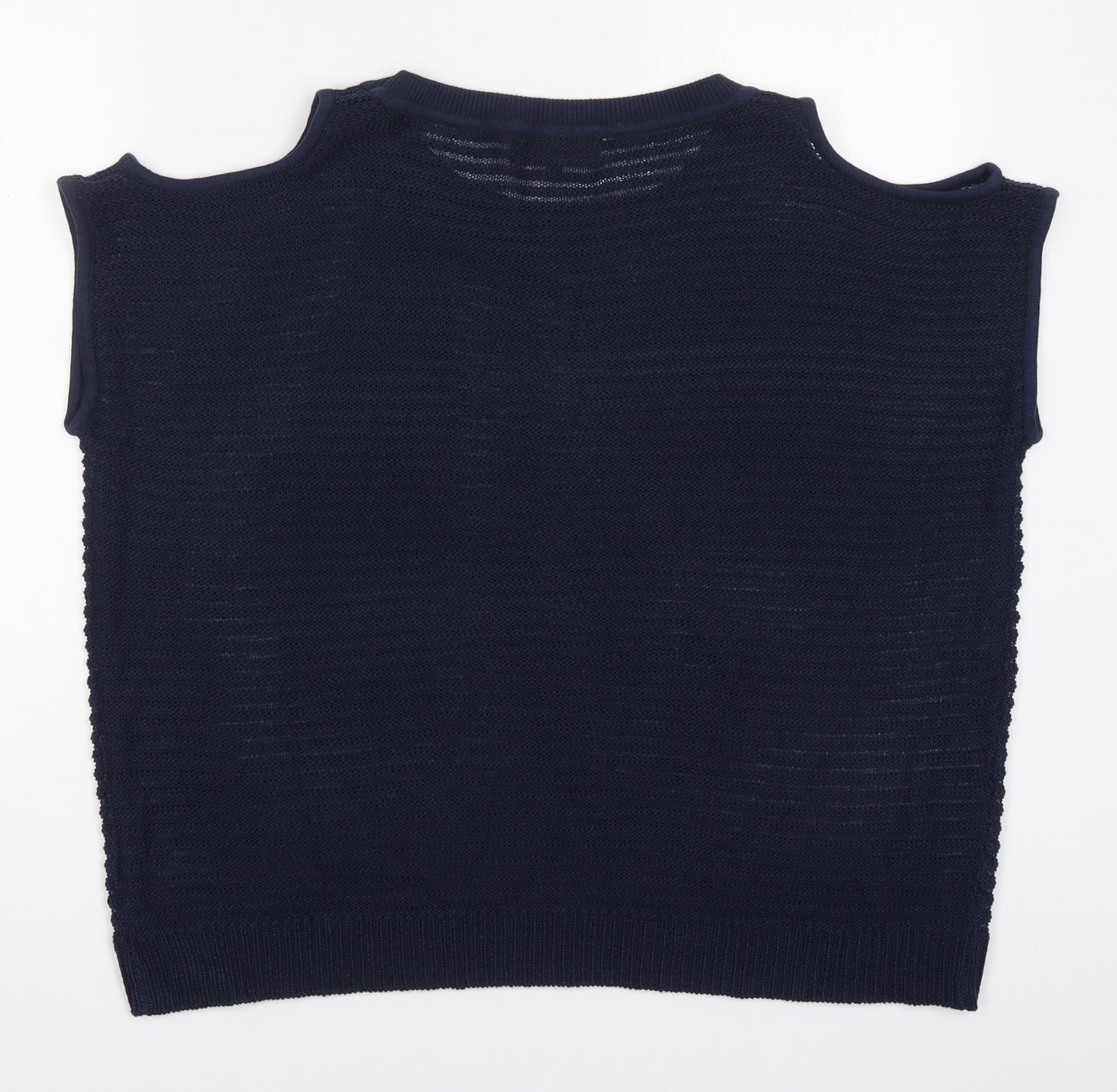 NEXT Womens Blue Round Neck  Acrylic Pullover Jumper Size 16