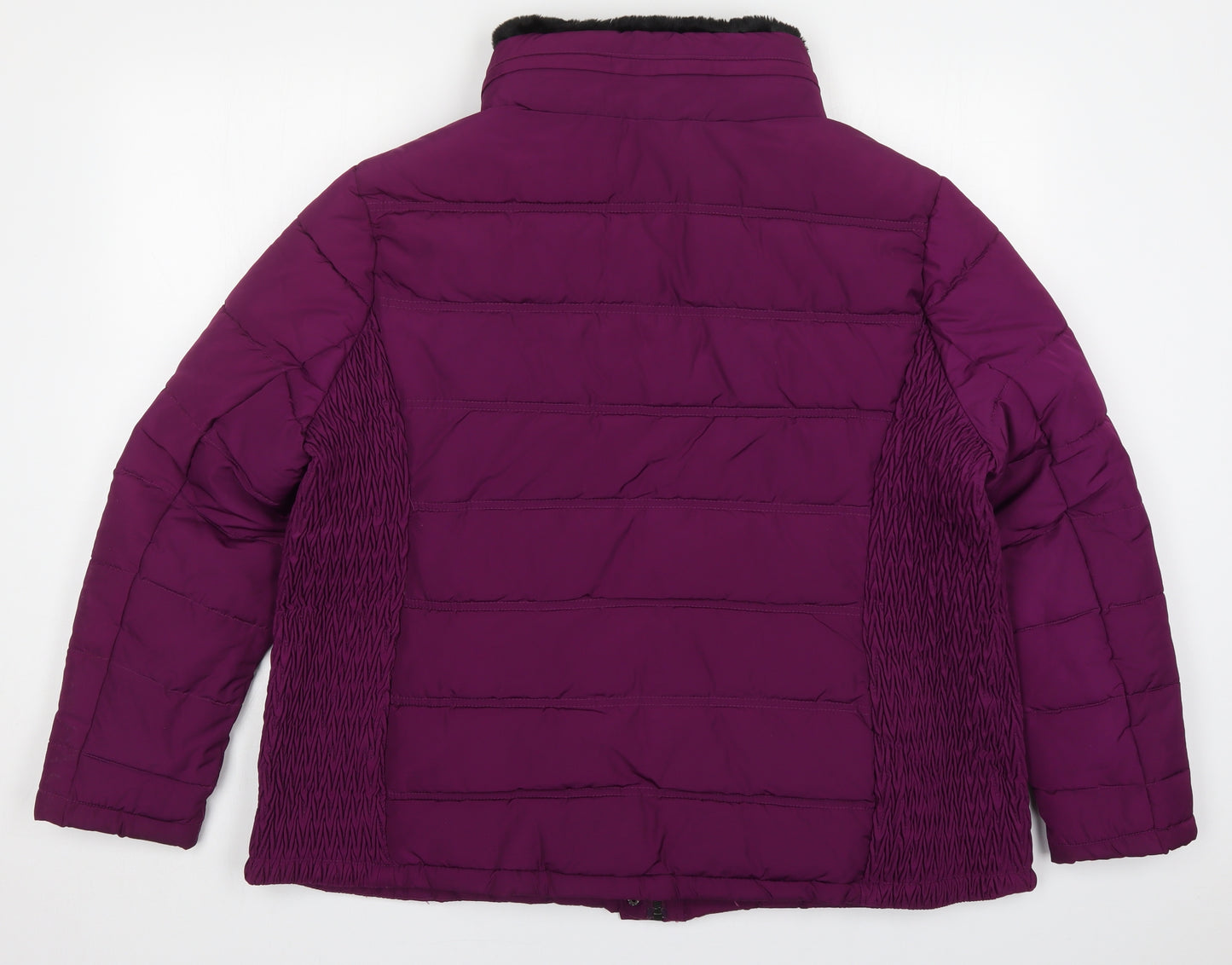 TU Womens Purple   Quilted Coat Size 24  Zip
