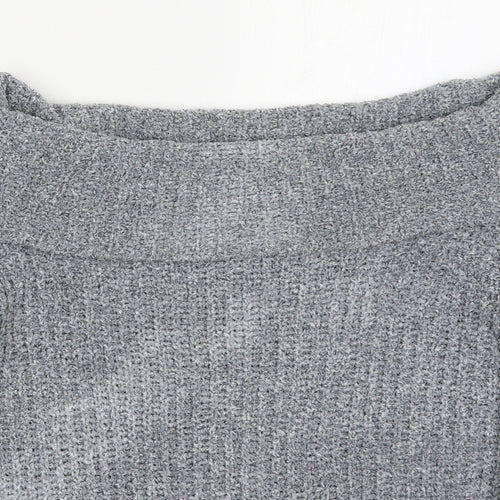 Primark Womens Grey Roll Neck  Polyester Pullover Jumper Size 10