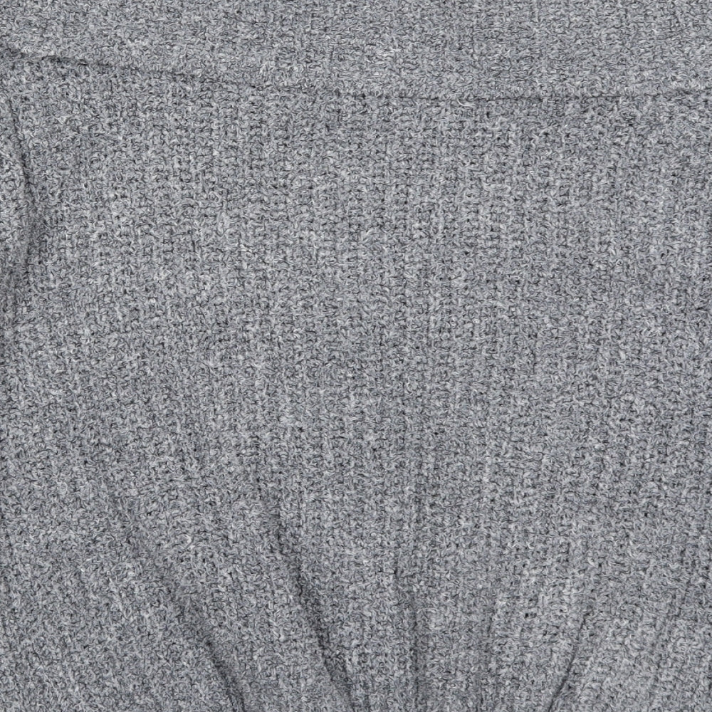Primark Womens Grey Roll Neck  Polyester Pullover Jumper Size 10