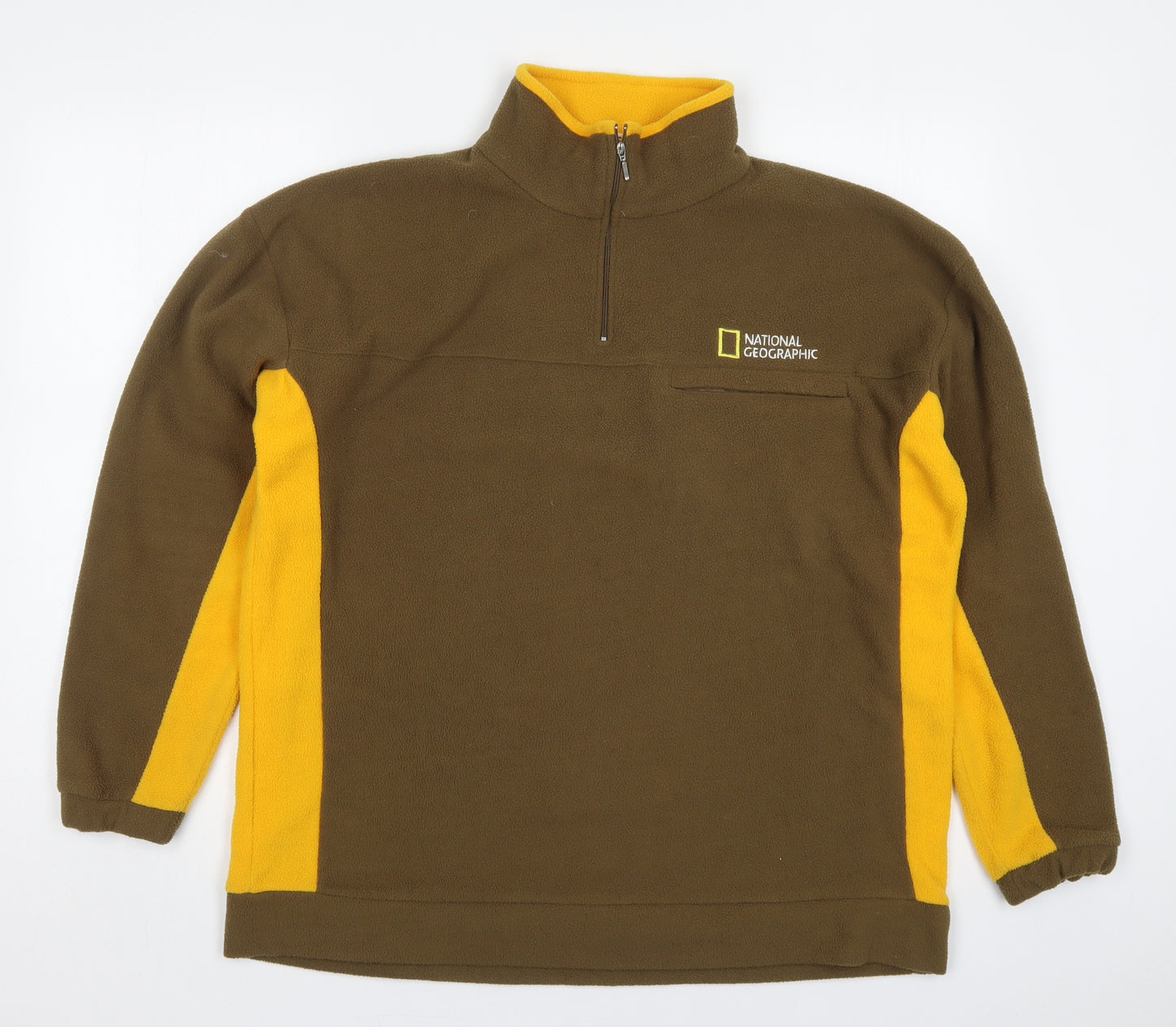 National Geographic Mens Green   Jacket  One Size  Zip - Yellow