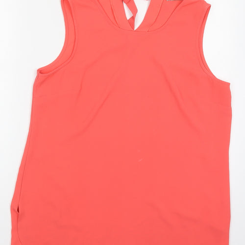 Papaya Womens Pink  Polyester Basic Tank Size 14 Round Neck