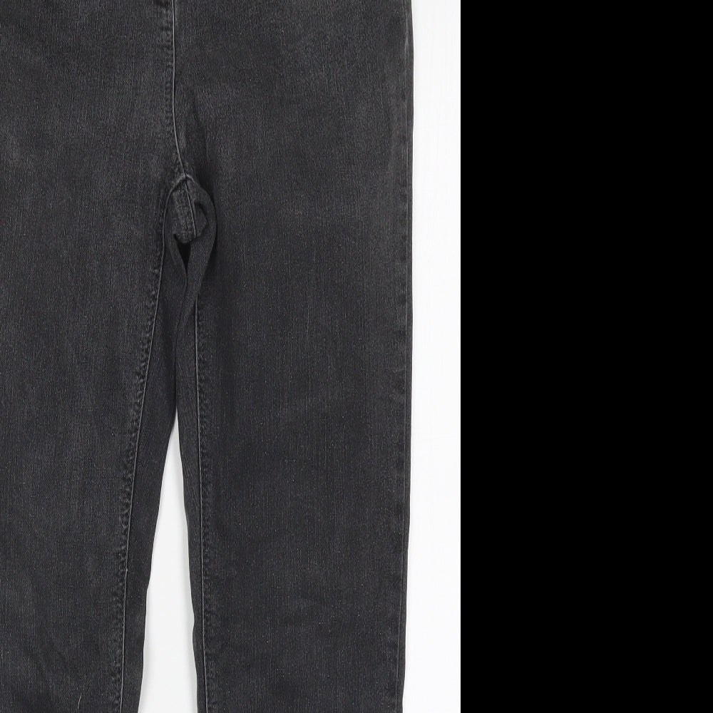 C&A Womens Grey  Cotton Skinny Jeans Size 12 L28.5 in Regular Button