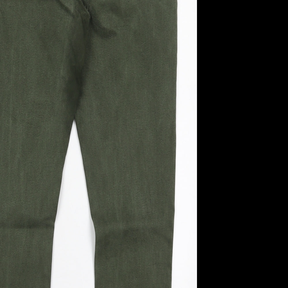 Marks and Spencer Womens Green  Lyocell Skinny Jeans Size 16 L27 in Regular Button