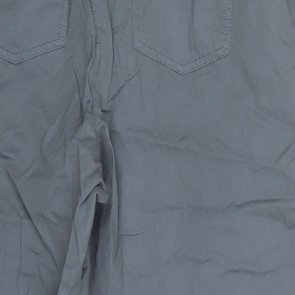 George Womens Blue  Cotton Cropped Trousers Size 20 L22 in Regular