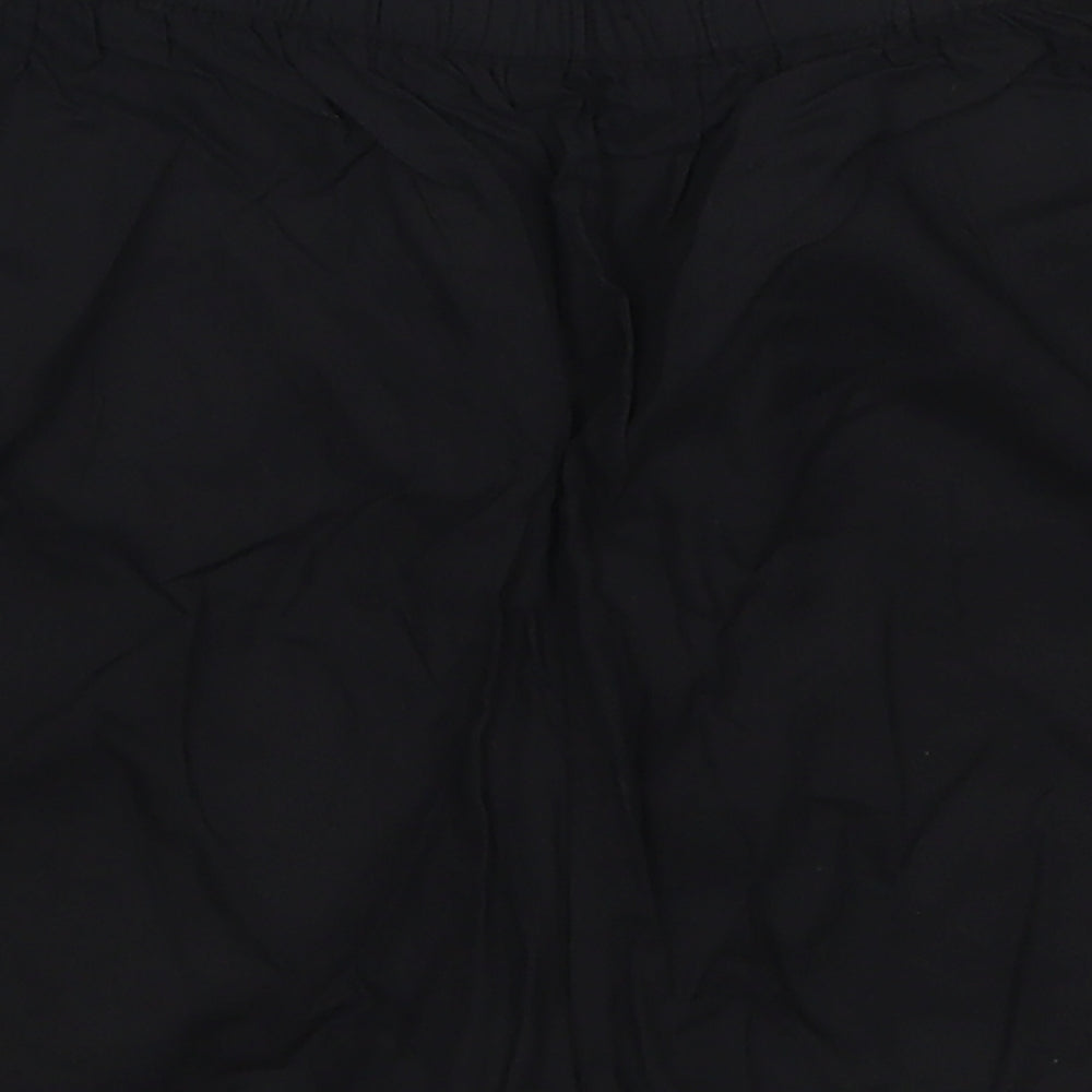 George Womens Black Geometric Viscose Mom Shorts Size 14  Regular Drawstring