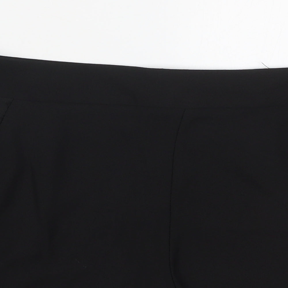 Miss Selfridge Womens Black  Polyester Mom Shorts Size 14 L3 in Regular Zip