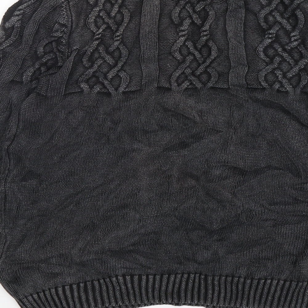 Firetrap Mens Grey Round Neck  Cotton Pullover Jumper Size XL