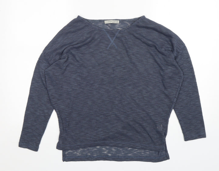 Atmosphere  Womens Blue Round Neck  Polyester Pullover Jumper Size 12