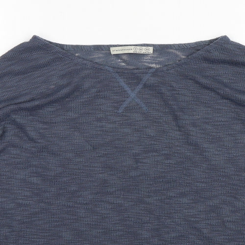 Atmosphere  Womens Blue Round Neck  Polyester Pullover Jumper Size 12