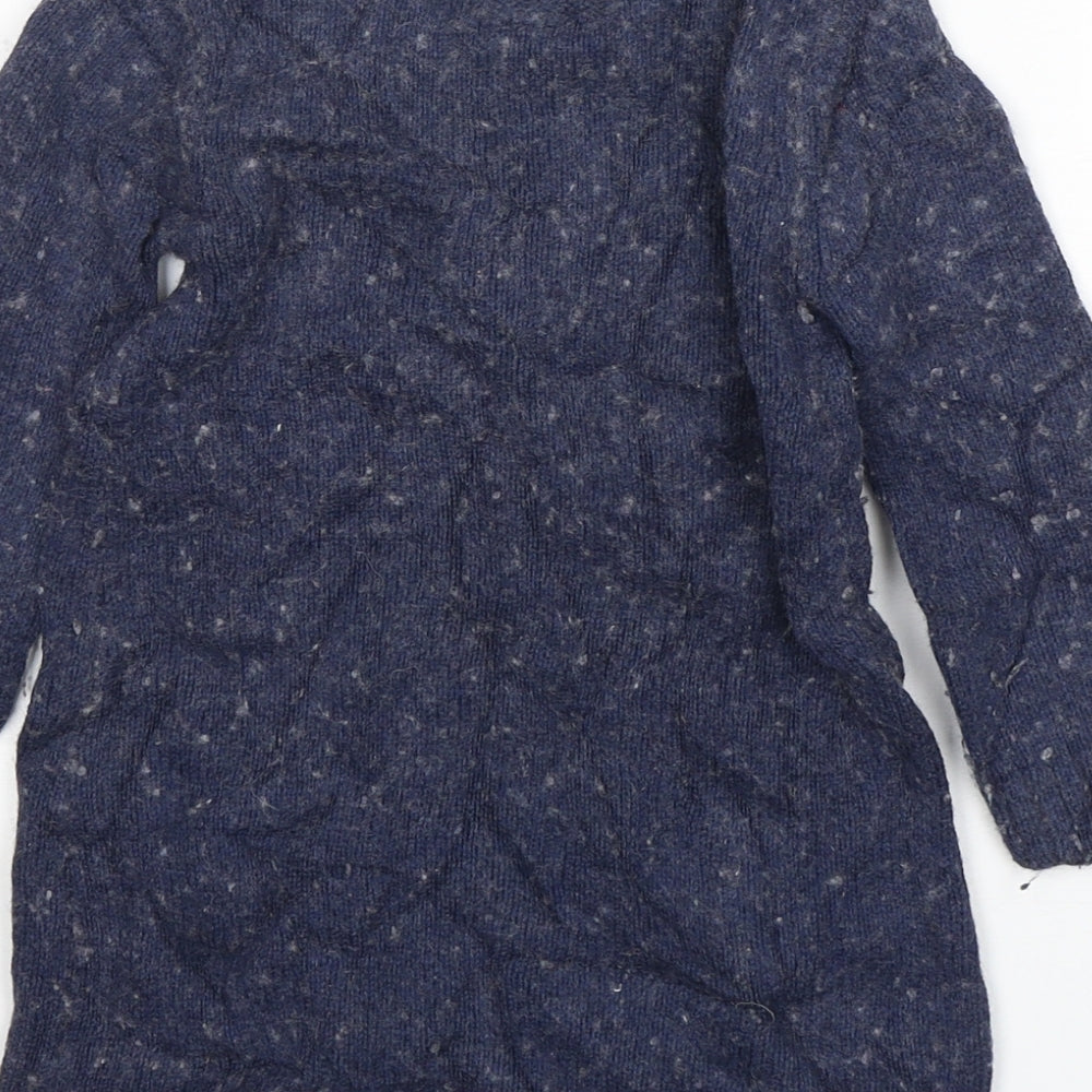 Joules  Girls Blue  Cotton Jumper Dress  Size 3-4 Years  Round Neck