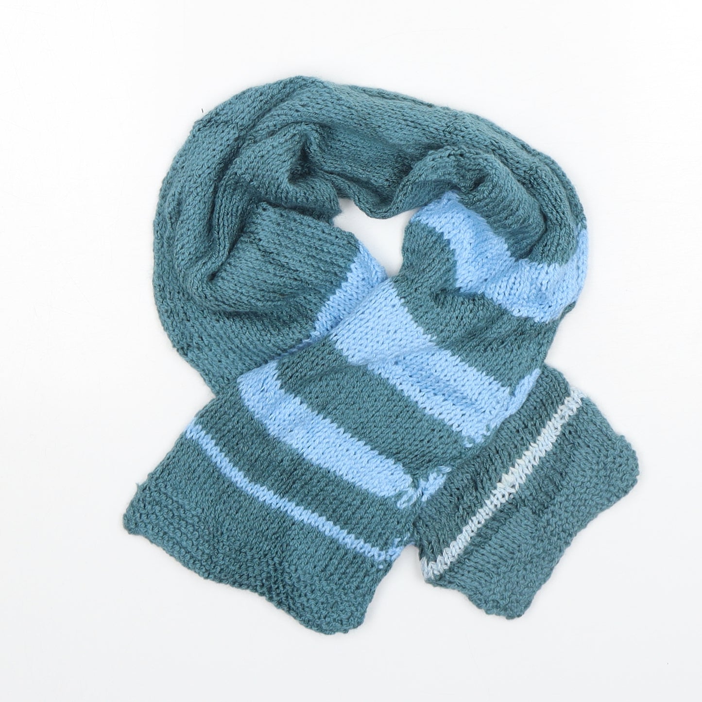 Preworn  Womens Green Striped   Scarf