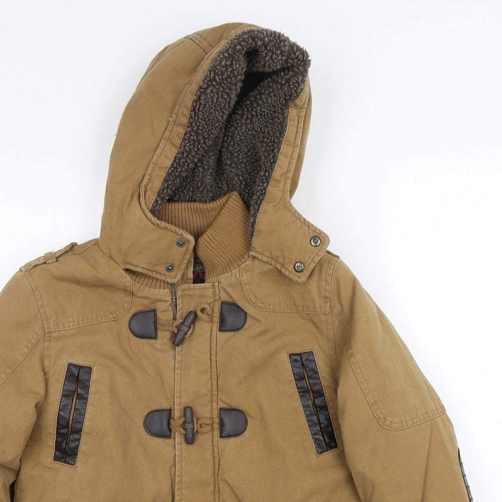Brit Island  Boys Brown   Parka Coat Size 11-12 Years