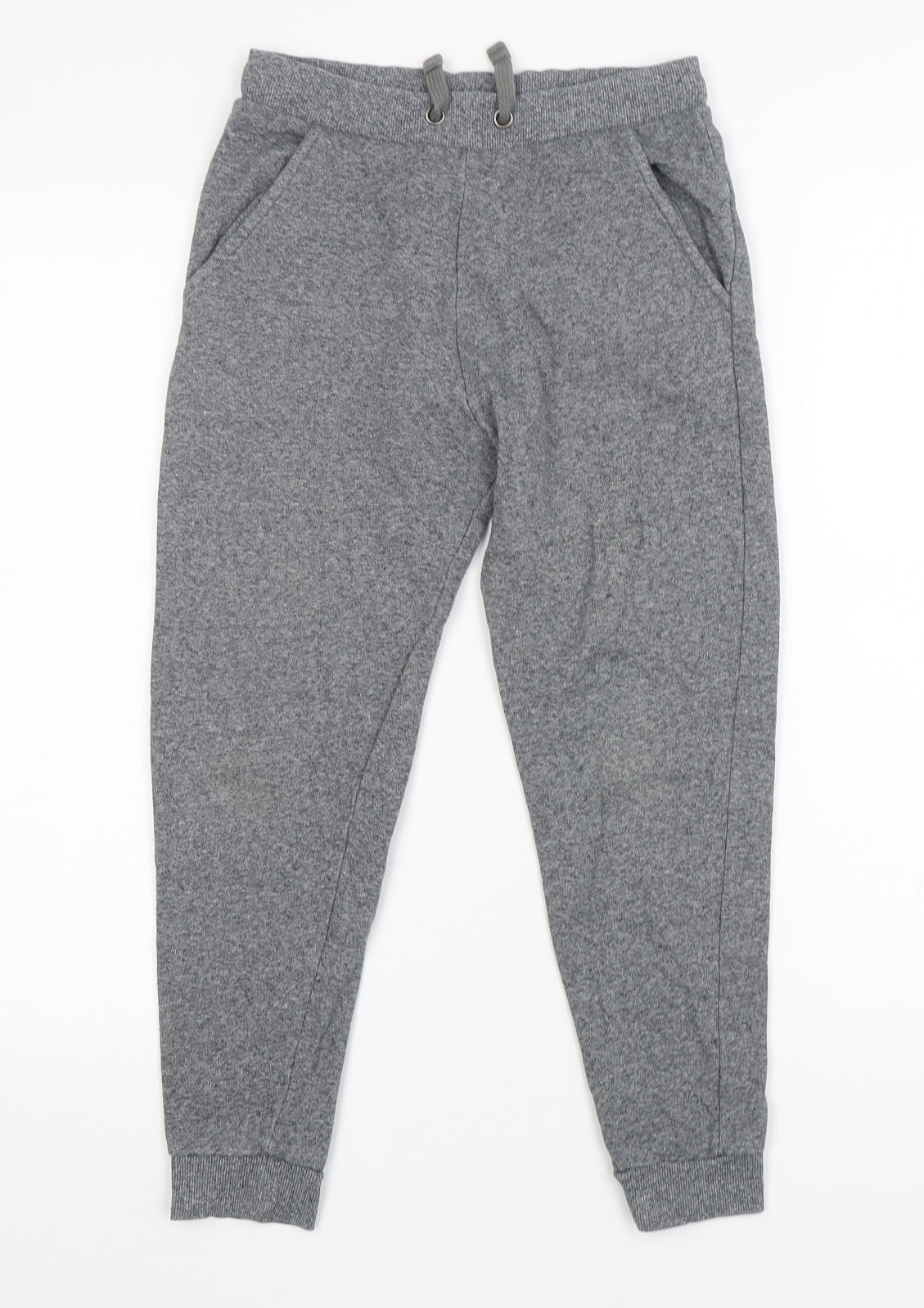 M&S Boys Grey  Cotton Sweatpants Trousers Size 9 Years  Regular