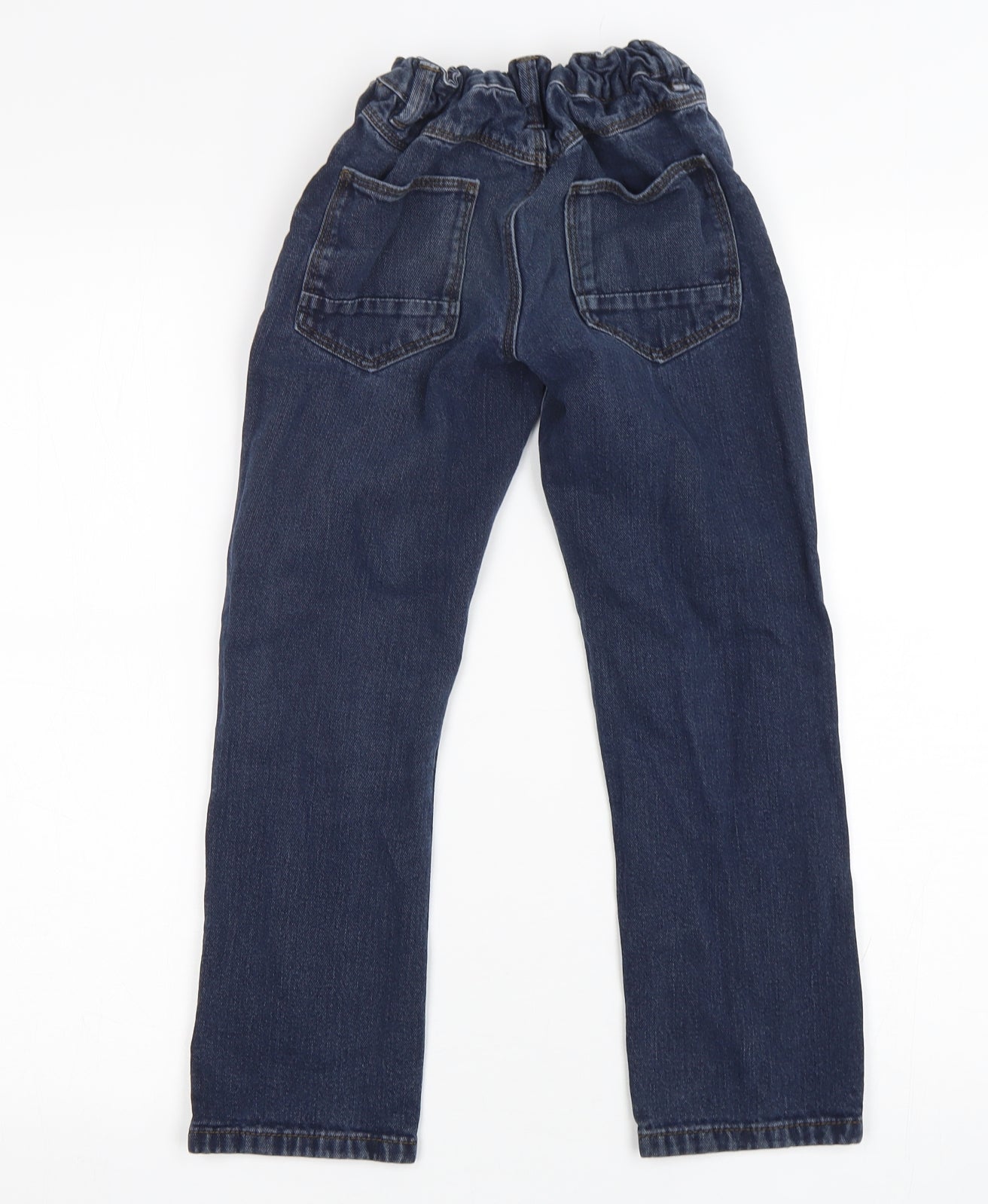 George Boys Blue  Cotton Straight Jeans Size 7-8 Years  Regular
