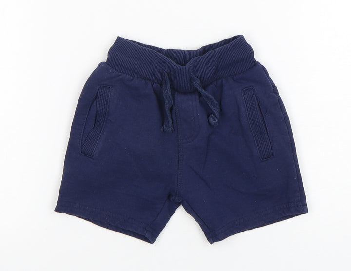 Very Boys Blue  Cotton Sweatpants Trousers Size 12-18 Months   - Shorts