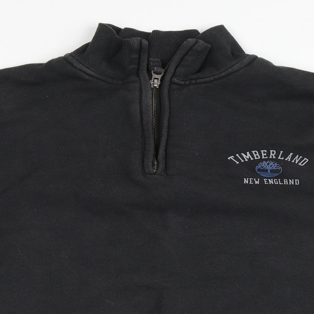 Timberland Mens Black  Cotton Pullover Sweatshirt Size M
