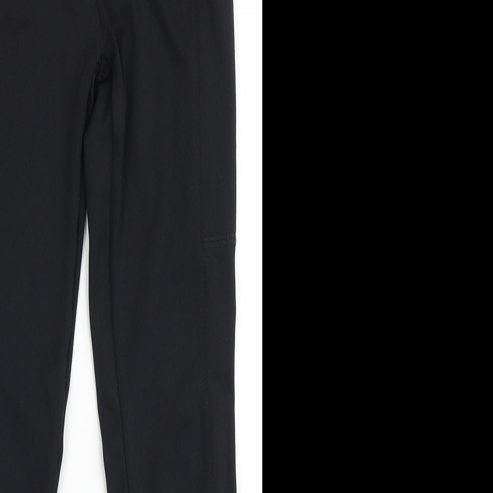 Dunnes Stores Girls Black  Polyester Jogger Trousers Size 7-8 Years  Regular  - Active
