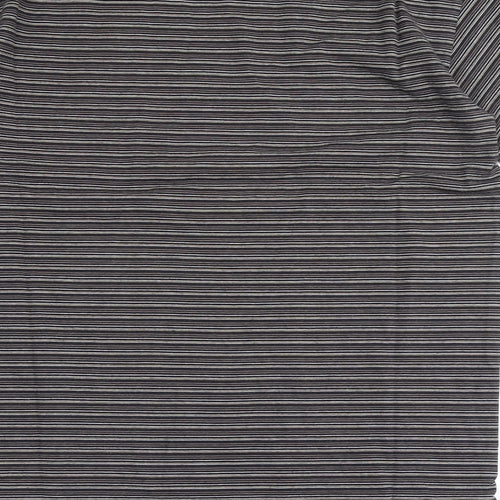 One True Saxon Mens Multicoloured Striped Cotton  T-Shirt Size S Round Neck