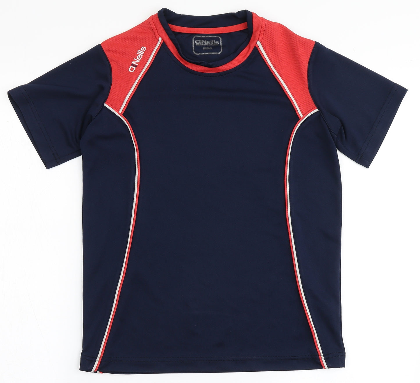 O'Neills Boys Blue  Polyester Basic T-Shirt Size 10-11 Years Round Neck