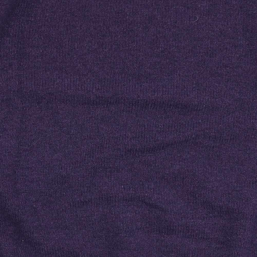 Thomas Nash Mens Purple Round Neck  Wool Pullover Jumper Size M