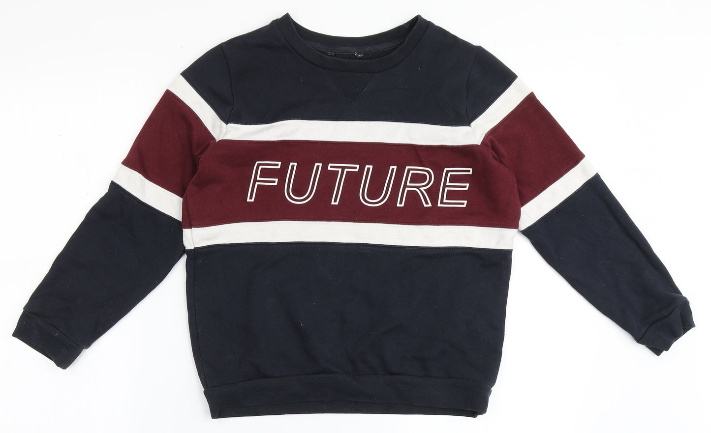 Primark Boys Blue  Cotton Pullover Sweatshirt Size 10-11 Years   - Future