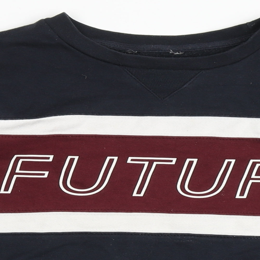 Primark Boys Blue  Cotton Pullover Sweatshirt Size 10-11 Years   - Future