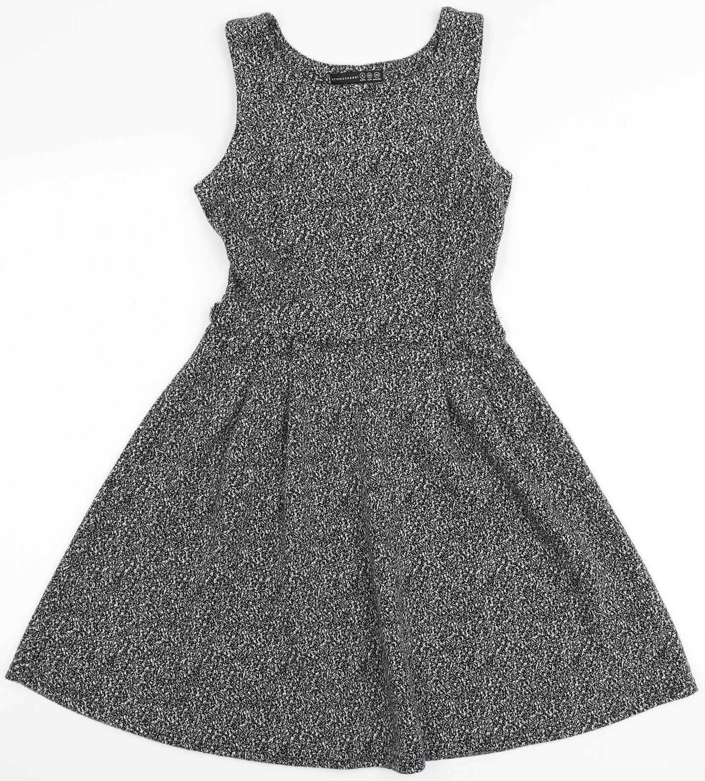 Atmosphere Womens Black  Acrylic A-Line  Size 8  Round Neck