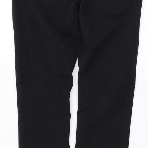 Denim & Co. Womens Black  Cotton Skinny Jeans Size 8 L25 in Regular Zip
