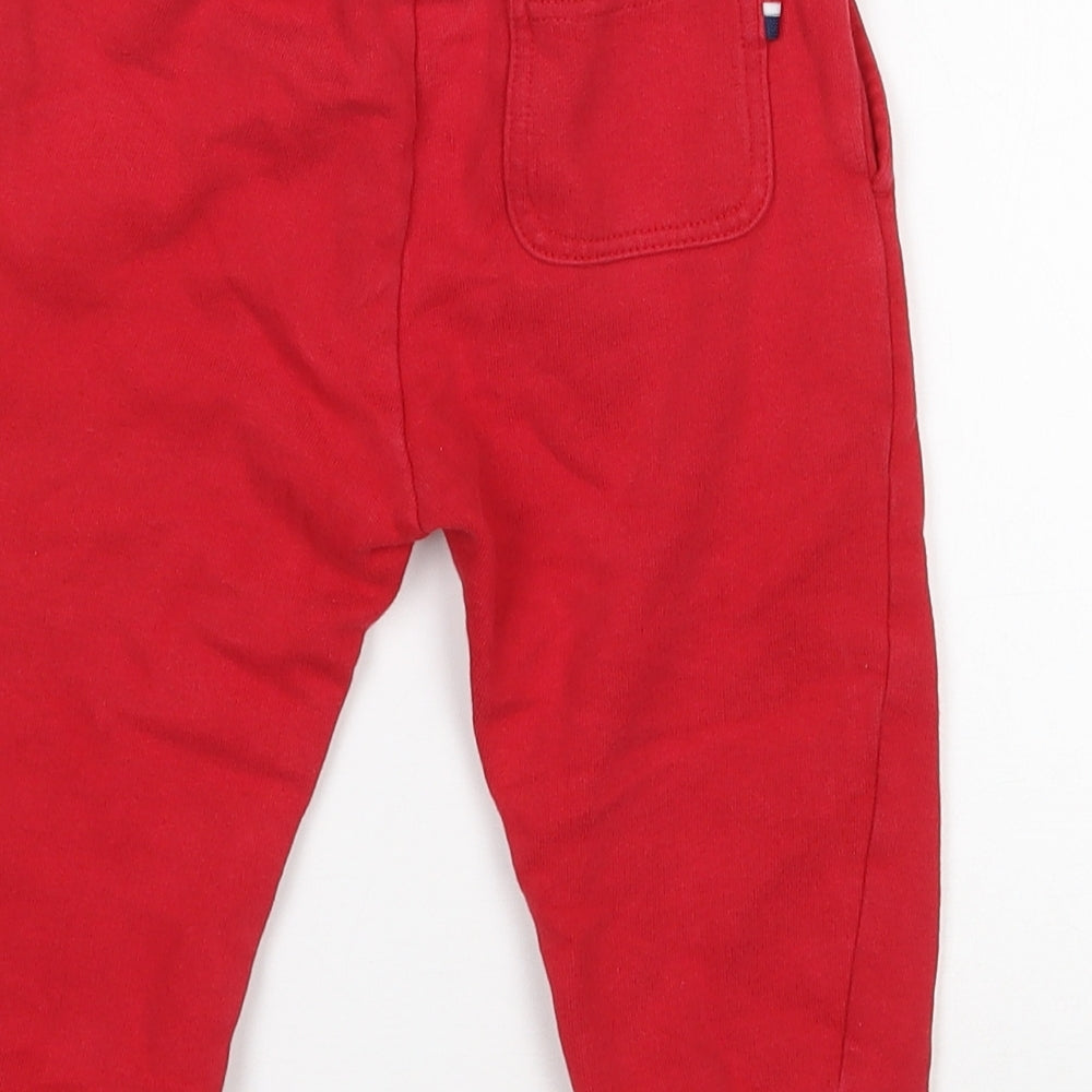US Polo Assn. Boys Red  Cotton Jogger Trousers Size 3 Years  Regular Pullover