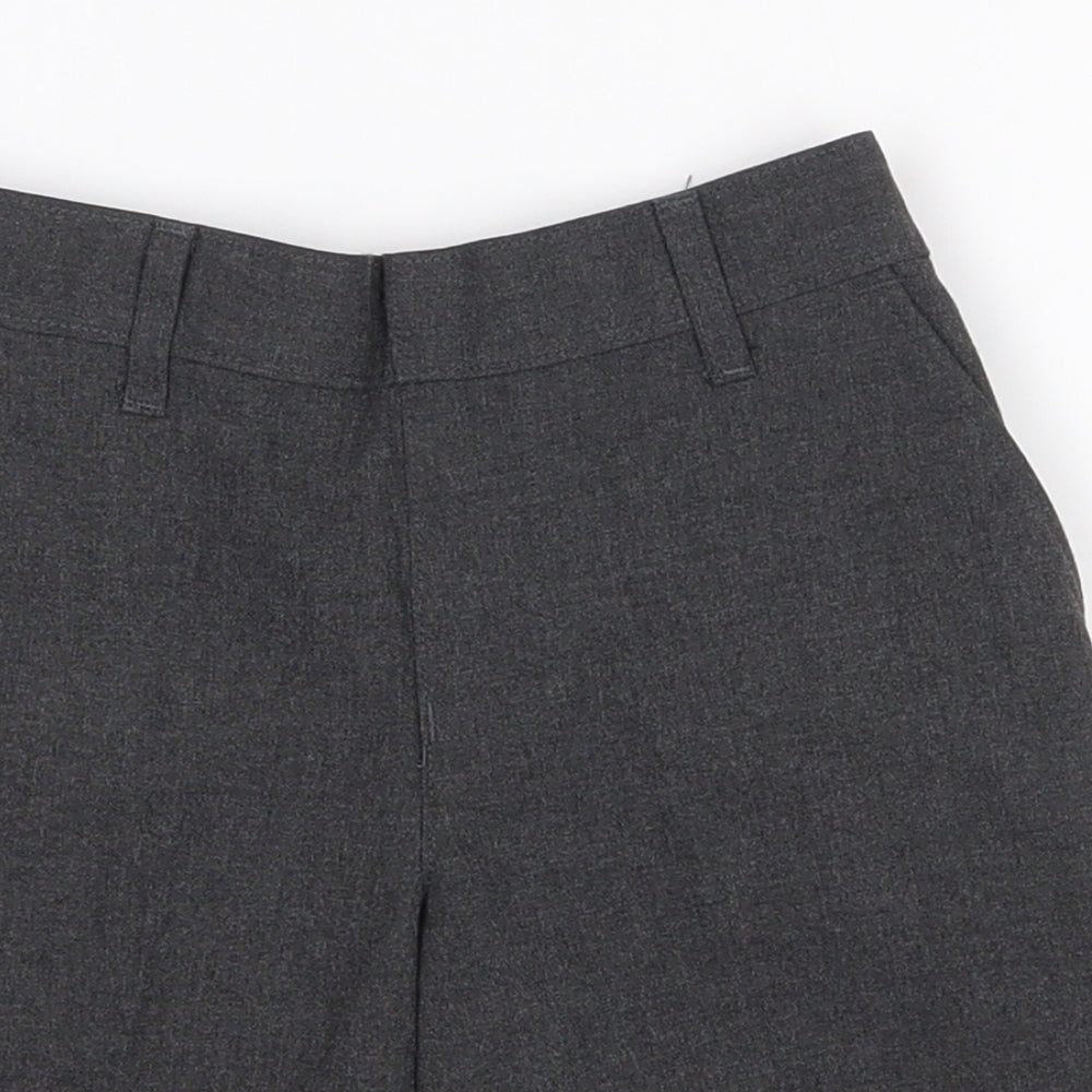 Marks and Spencer Boys Grey  Polyester Chino Shorts Size 5-6 Years  Regular