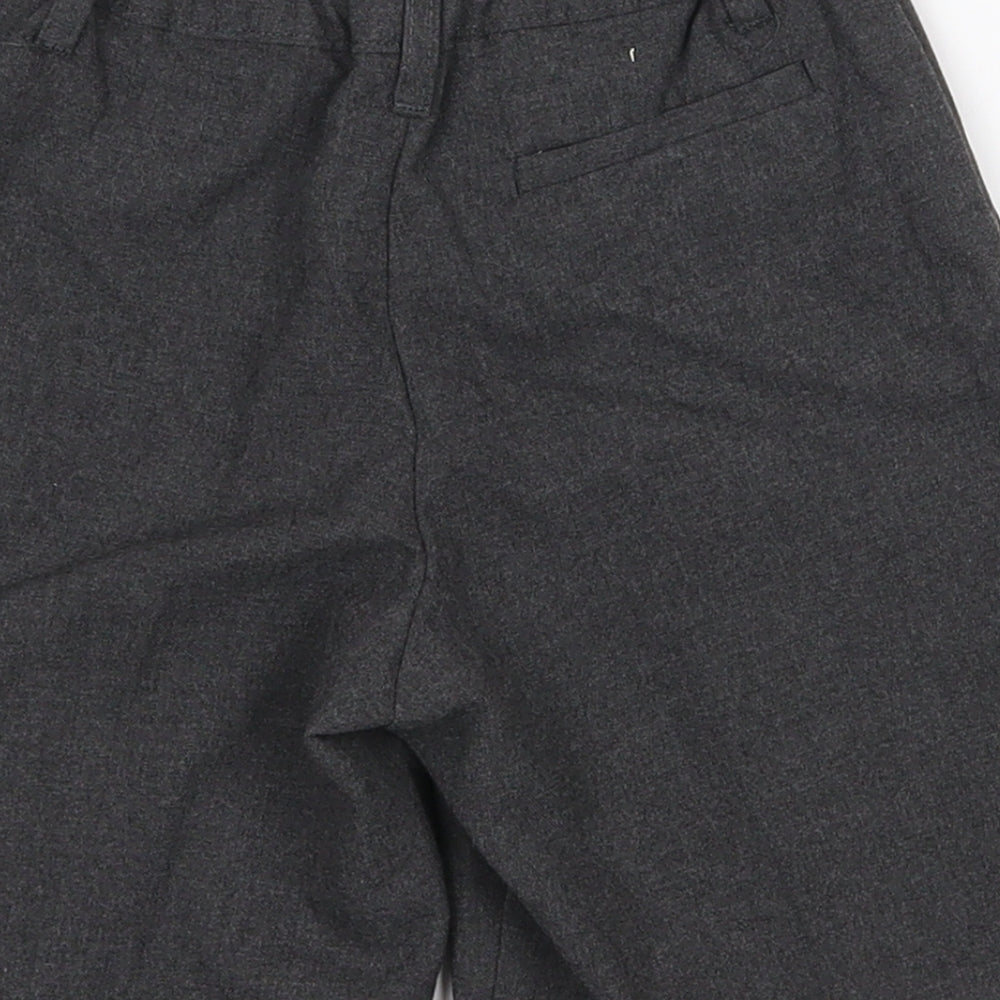 Marks and Spencer Boys Grey  Polyester Chino Shorts Size 5-6 Years  Regular