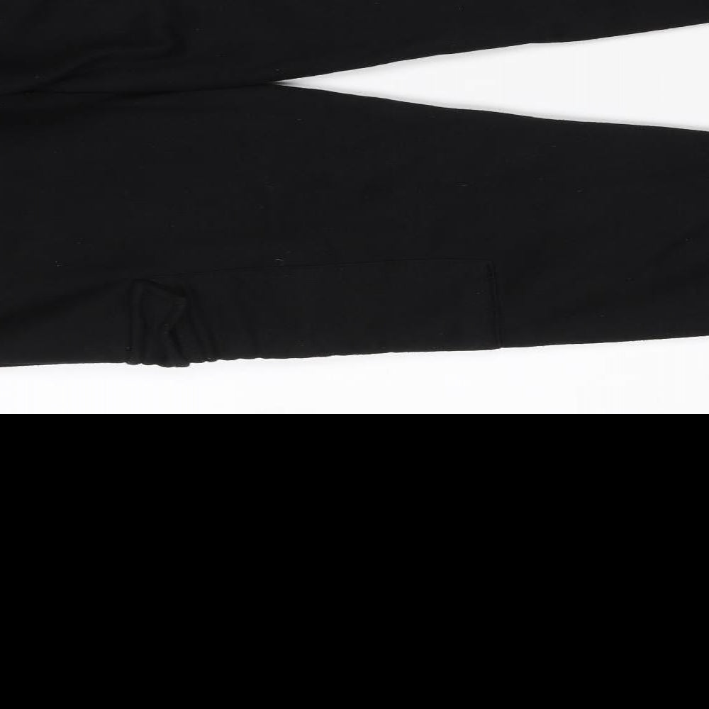 Boohoo man Mens Black  Cotton Sweatpants Trousers Size M L29 in Relaxed Drawstring