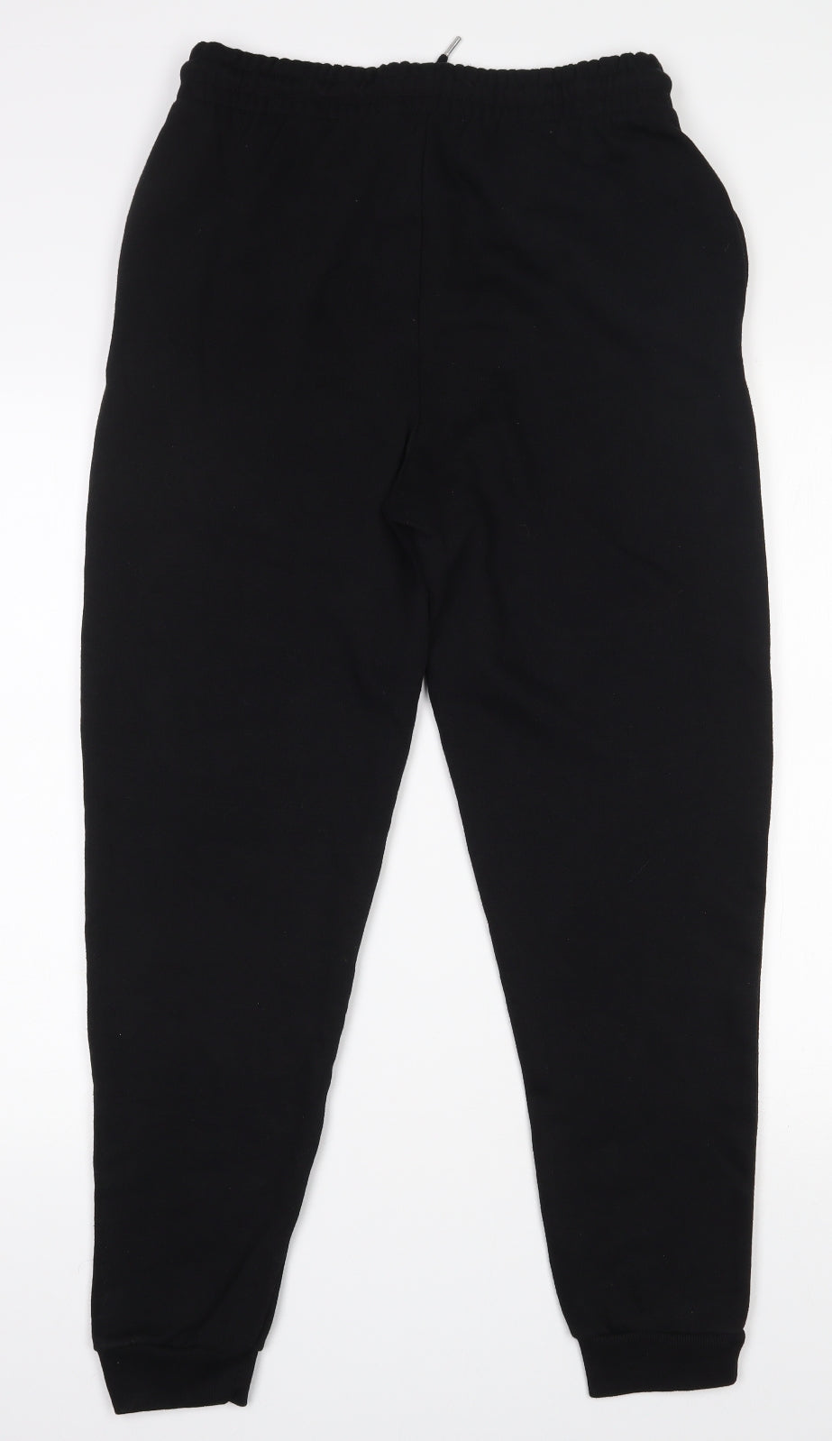 Boohoo Man  Mens Black  Cotton Sweatpants Trousers Size L L28 in Regular Drawstring