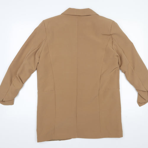 Boohoo  Womens Beige   Jacket Blazer Size L