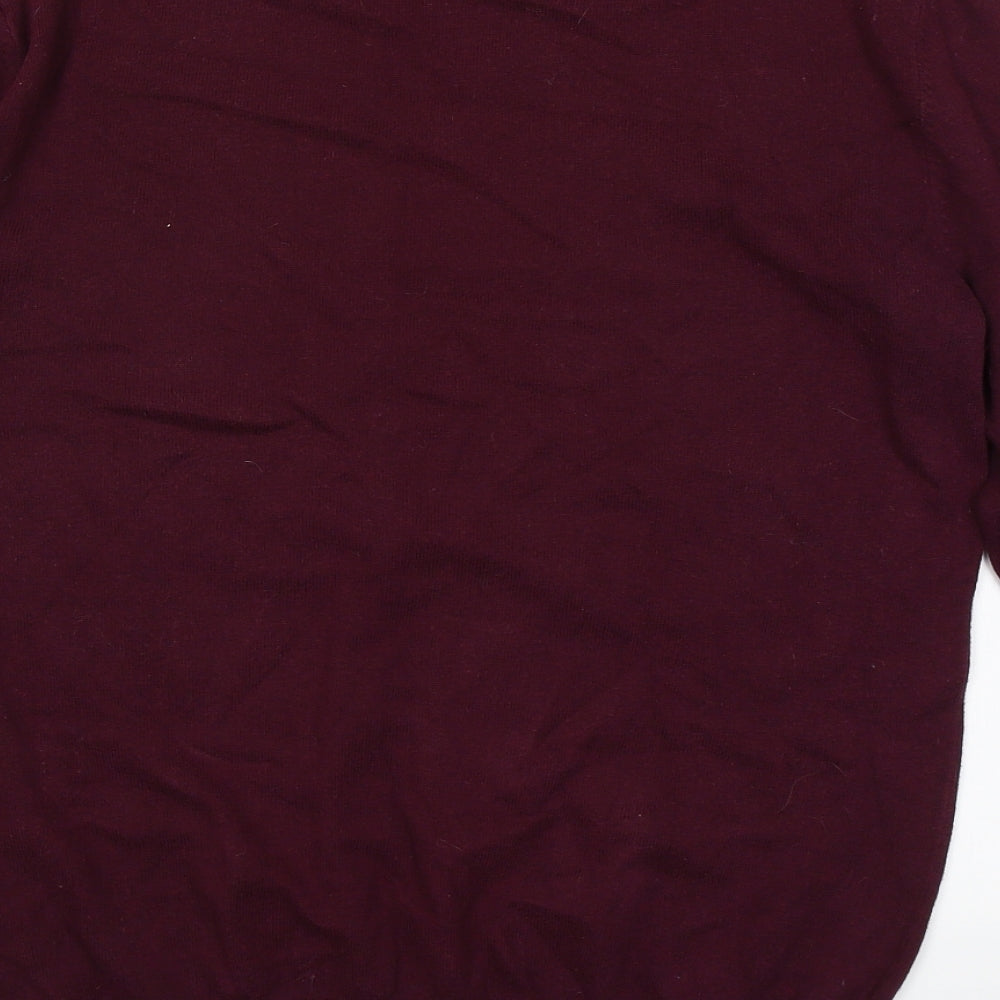 Jack Wills Mens Red Round Neck  Cotton Pullover Jumper Size M