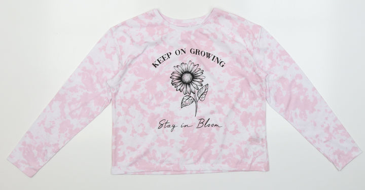 Dunnes Stores Girls Pink Spotted Polyester Top Pyjama Top Size 11-12 Years - Keep on growing. Stay in bloom