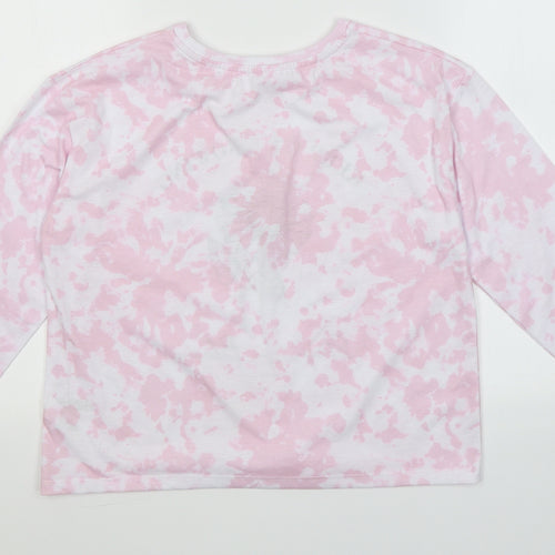 Dunnes Stores Girls Pink Spotted Polyester Top Pyjama Top Size 11-12 Years   - Keep on growing. Stay in bloom