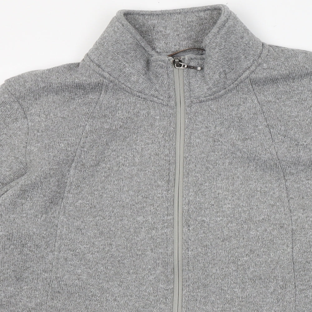 Merrell Womens Grey Collared  Polyester Full Zip Jumper Size M